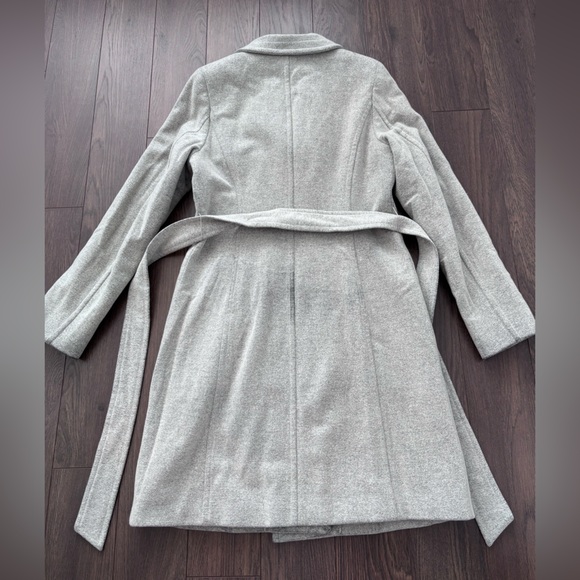 ARITZIA Babaton Portfolio Double Face Coat Grey Wool Cashmere Medium GUC - Picture 5 of 17